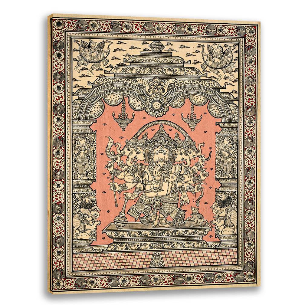Panchmukhi Ganesha| Pattachitra Painting | Indian Traditional Art