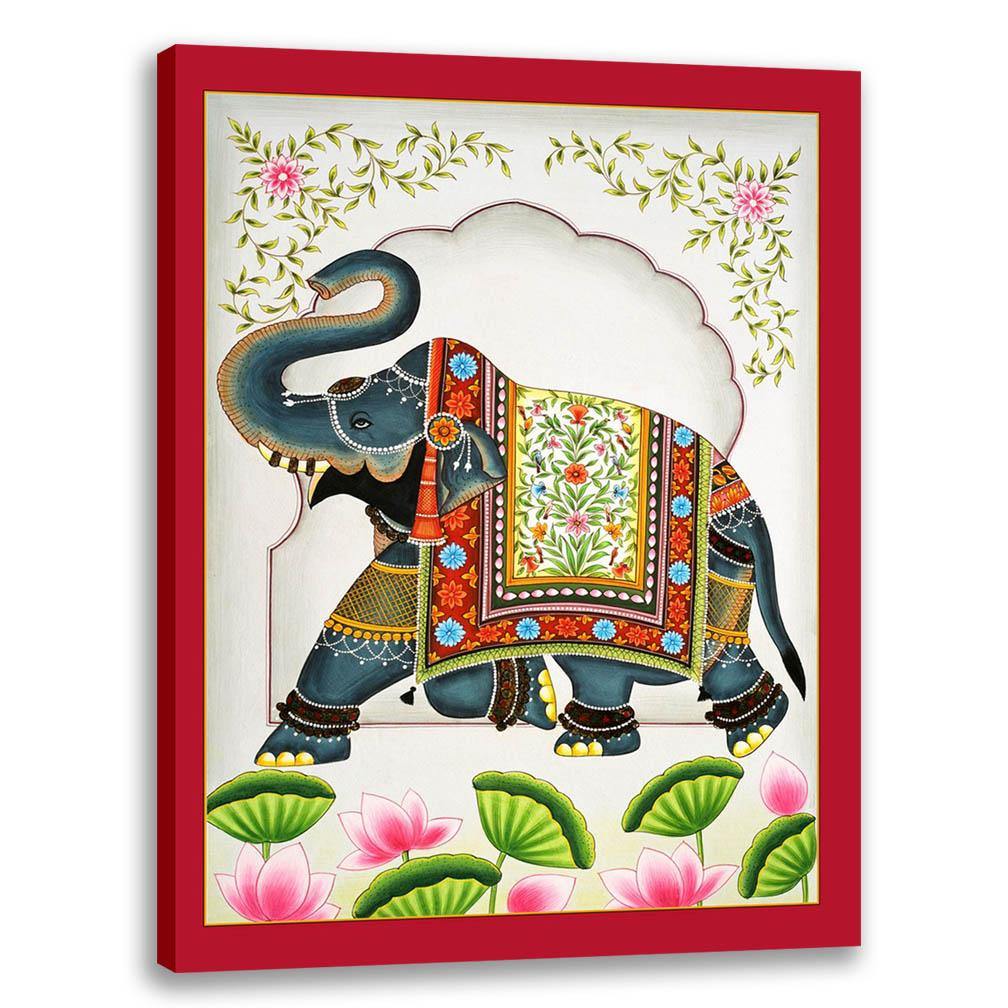 Royal Elephant Pichwai Painting