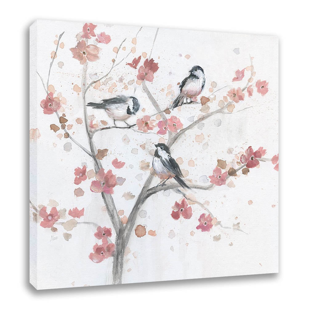 Chickadees In Spring I 11615 Birds n Animals Painting | Harmony Arts ...