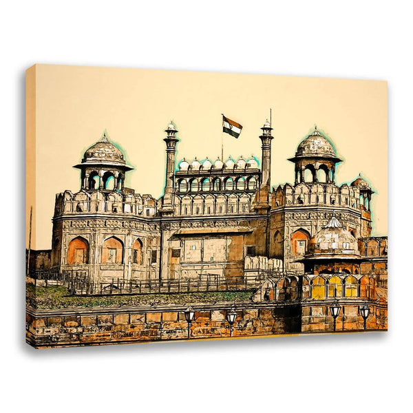 Buy Delhi Red fort Artwork at Lowest Price By Anjan Laha